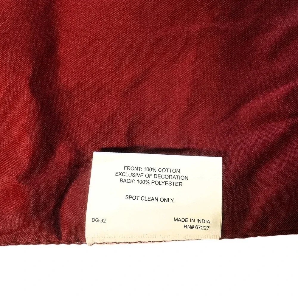 NEW Perfect Harvest Fall Christmas Plaid Placemats Set Of 4 Red White Gold Cream